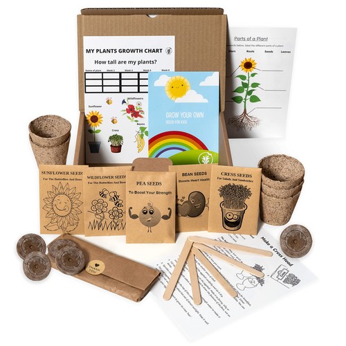 Kids gardening set grow your - gardening,
