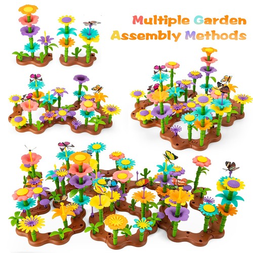 Flower build garden - a, toy