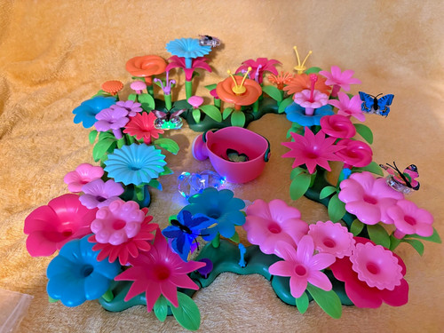 Flower garden building toy set - garden,