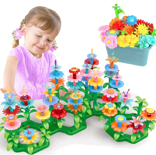 Flower garden building toy set - building,