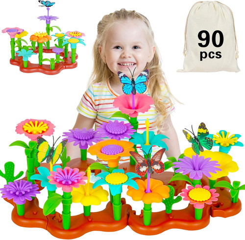 Flower garden building toy - building,