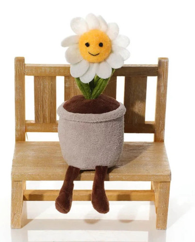 Daisy flower plush shelf - daisy,