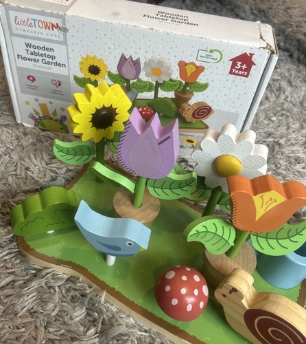 Little town wooden tabletop - little,
