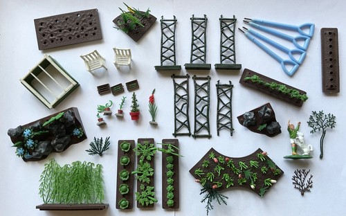 Vintage britains floral garden - vintage,