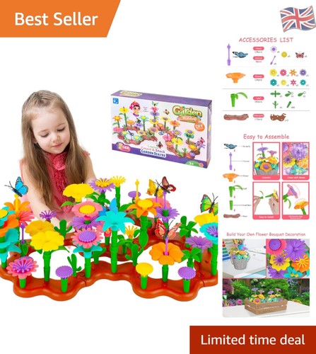 144pcs flower garden building - flower,