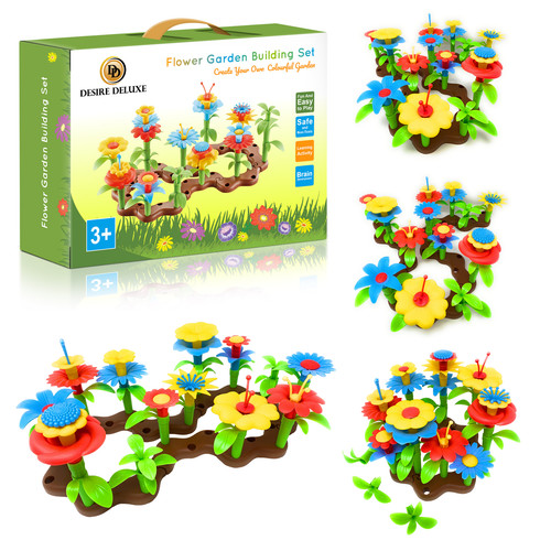 Flower build garden toy - build,