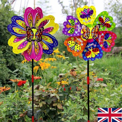 2pcs butterfly flower windmill - 2pcs,