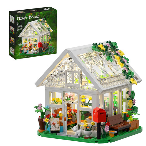 Flower house building - flower,